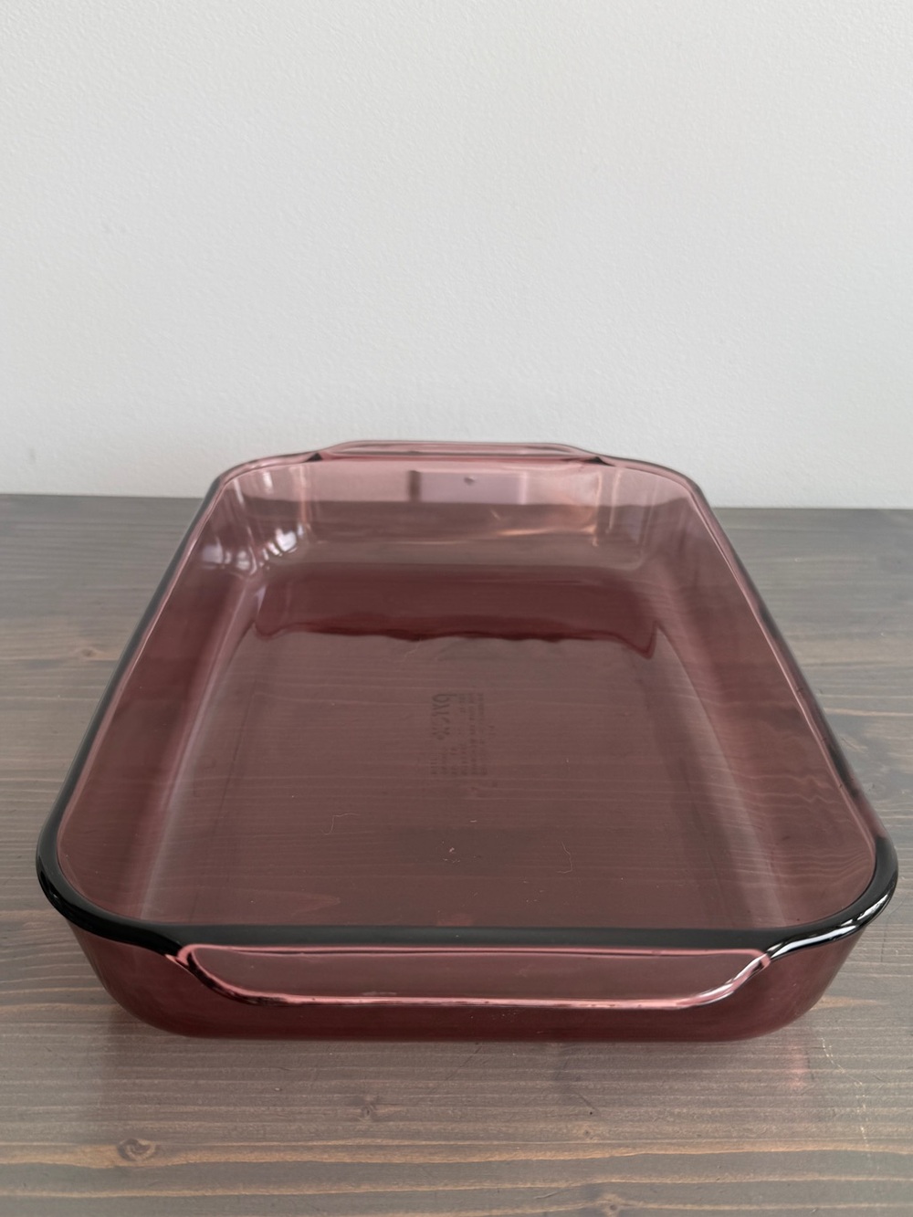 Vintage PYREX cranberry glass 9” x 13”
baking dish